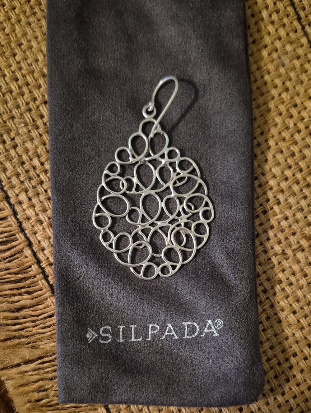 ONE Silpada Scribble Daydream Woven Drop Earring  W2157